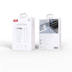 XO väggladdare CE22 PD 45W 2x USB-C 2x USB vit + kabel USB-C – USB-C