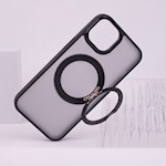 Mag Ring Roterande fodral för iPhone 16 6,1 tum svart