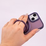 Mag Ring Roterande fodral för iPhone 14 6,1" lila