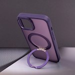 Mag Ring Roterande fodral för iPhone 14 6,1" lila