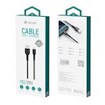 Devia kabel Gracious EC207 USB – MicroUSB 2,0 m 2,1A svart