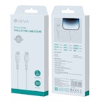 Devia kabel Kintone EC151 USB-C – USB-C 1,0 m 3A vit