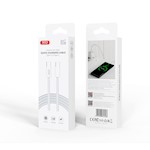 XO-kabel NB-Q260B PD USB-C – USB-C 1,5 m vit 60W
