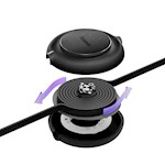 Baseus kabel Bright Mirror 2 3w1 USB – micro USB + Lightning + USB-C 1,1 m 3,5A svart upprullbar