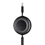 Baseus kabel Bright Mirror 2 3w1 USB – micro USB + Lightning + USB-C 1,1 m 3,5A svart upprullbar