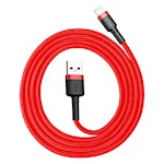 Baseus kabel Cafule USB – Lightning 1,0 m 2,4 A röd