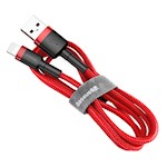 Baseus kabel Cafule USB – Lightning 1,0 m 2,4 A röd