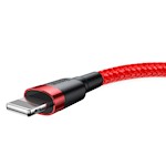 Baseus kabel Cafule USB – Lightning 1,0 m 2,4 A röd