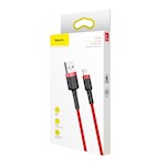 Baseus kabel Cafule USB – Lightning 1,0 m 2,4 A röd