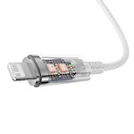 Baseus kabel Explorer PD USB-C – Lightning 2,0m vit smart temperaturkontroll 20W