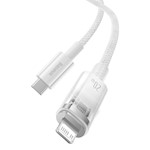 Baseus kabel Explorer PD USB-C – Lightning 2,0m vit smart temperaturkontroll 20W