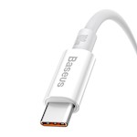 Baseus sladd Superior USB – USB-C 0,25m månevit 100W
