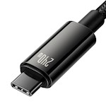 Baseus sladd Tungsten PD USB-C – USB-C 3,0 m svart 240W