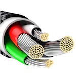 Baseus kabel Tungsten USB – Lightning 2,0 m 2,4A svart
