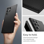 Spigen Liquid Air skal till Samsung Galaxy S24 Ultra matt svart