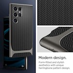 Spigen Neo Hybrid skal för Samsung Galaxy S24 Ultra gunmetal