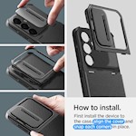 Spigen Optik Armor-fodral för Samsung Galaxy S24 i svart