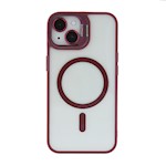 Extra linsfodral för iPhone 16 6,1″ i vinröd