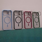 Extra Lens Mag-fodral för iPhone 15 Plus 6,7" lila