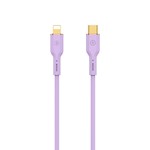 WIWU-kabel YQ01 USB-C – Lightning 30W 1,2 m lila