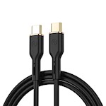 WIWU-kabel YQ02 USB-C – USB-C 100W 1,2 m svart