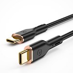 WIWU-kabel YQ02 USB-C – USB-C 100W 1,2 m svart