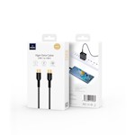 WIWU-kabel YQ02 USB-C – USB-C 100W 1,2 m svart