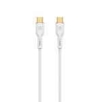 WIWU-kabel YQ02 USB-C – USB-C 100W 1,2m vit