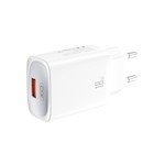 XO väggladdare CE19 QC 18W 1x USB vit + kabel microUSB