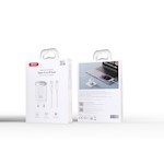 XO-väggladdare CE20 PD 30W 1x USB-C vit + kabel USB-C – Lightning