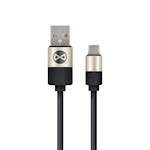 Forever Modern sladd USB – USB-C 1,0 m 2A svart