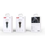 XO bil-laddare CC60 60W 1x USB 1x USB-C blå