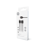Setty 3-in-1-kabel USB – Lightning + USB-C + microUSB 1,0 m 2A KN3W1-01 svart