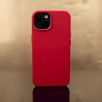 Mag Läderfodral för iPhone 15 Plus 6,7" rött
