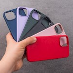 Mag Leather-fodral för iPhone 16 6,1″ i lila