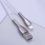 Forever Sleek kabel USB – Lightning 1,0 m 2,4A vit