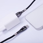 Forever Sleek-kabel USB – USB-C 1,0 m 3A svart