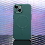 Enkel Color Mag-fodral för iPhone 16 Pro 6,3″ i mörkgrön