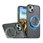 Mag Ring Roterande fodral för iPhone 16 6,1″ grönt