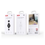 XO trådlös induktiv klockladdare QI CX026 USB+USB-C 2,5W svart