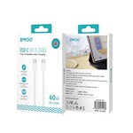 BWOO Kabel USB-C – USB-C 1m 60W för iPhone 15 BO-X284 vit