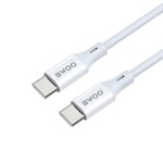 BWOO Kabel USB-C – USB-C 1m 60W ABS + TPE X282 C-C vit