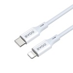 BWOO Kabel USB-C – Lightning 1m 27W ABS + TPE X283 C-L vit