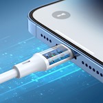 BWOO Kabel USB-C – Lightning 1m 27W ABS + TPE X283 C-L vit