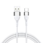 BWOO Kabel USB – USB-C 1m 3A Minimalistisk Silikon Vit X280C