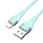 BWOO Kabel USB – USB-C 1m 3A Minimalistisk Silikon Grön X280C
