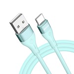 BWOO Kabel USB – USB-C 1m 3A Minimalistisk Silikon Grön X280C