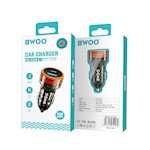 BWOO PD-bilopladdare 1x USB-C – USB-A-port 38W genomskinlig