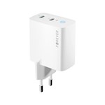 För evigt TC-06-40CC GaN PD QC-laddare 2x USB-C 40W vit