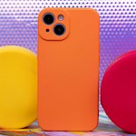 Silikonskal för iPhone 15 Pro 6,1″ orange